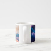 Abstract Space Nebula Art - Colorful Cosmic Espressotasse (Rückseite)