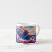 Abstract Space Nebula Art - Colorful Cosmic Espressotasse (Vorderseite Rechts)