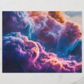 Abstract Space Nebula Art - Colorful Cosmic Flyer (Vorne)