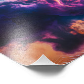 Abstract Space Nebula Art - Colorful Cosmic Fotodruck (Ecke)