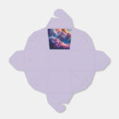 Abstract Space Nebula Art - Colorful Cosmic Geschenkschachtel (Ungefaltet)