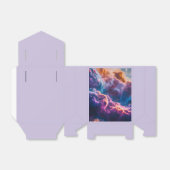 Abstract Space Nebula Art - Colorful Cosmic Geschenkschachtel (Ungefaltet)