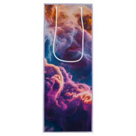 Abstract Space Nebula Art - Colorful Cosmic Geschenktüte Für Weinflaschen