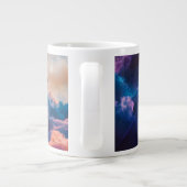 Abstract Space Nebula Art - Colorful Cosmic Jumbo-Tasse (Rückseite)