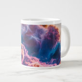 Abstract Space Nebula Art - Colorful Cosmic Jumbo-Tasse (Vorderseite Rechts)