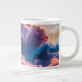 Abstract Space Nebula Art - Colorful Cosmic Jumbo-Tasse (Rechts)