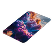 Abstract Space Nebula Art - Colorful Cosmic Magnet (Linke Seite)