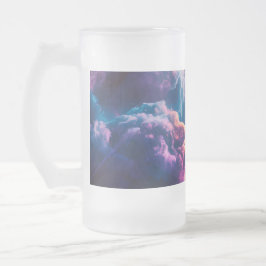 Abstract Space Nebula Art - Colorful Cosmic Mattglas Bierglas