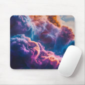 Abstract Space Nebula Art - Colorful Cosmic Mousepad (Mit Mouse)
