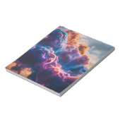 Abstract Space Nebula Art - Colorful Cosmic Notizblock (Rotiert)
