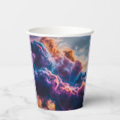 Abstract Space Nebula Art - Colorful Cosmic Pappbecher (Rückseite)