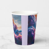 Abstract Space Nebula Art - Colorful Cosmic Pappbecher (Rechts)