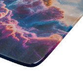 Abstract Space Nebula Art - Colorful Cosmic Schneidebrett (Ecke)