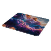 Abstract Space Nebula Art - Colorful Cosmic Schneidebrett (Ecke)