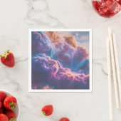 Abstract Space Nebula Art - Colorful Cosmic Serviette (Beispiel)