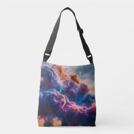 Abstract Space Nebula Art - Colorful Cosmic Tragetaschen Mit Langen Trägern