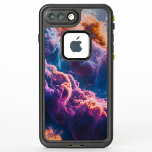 Abstract Space Nebula Art - Colorful Iphone Case (Rückseite)