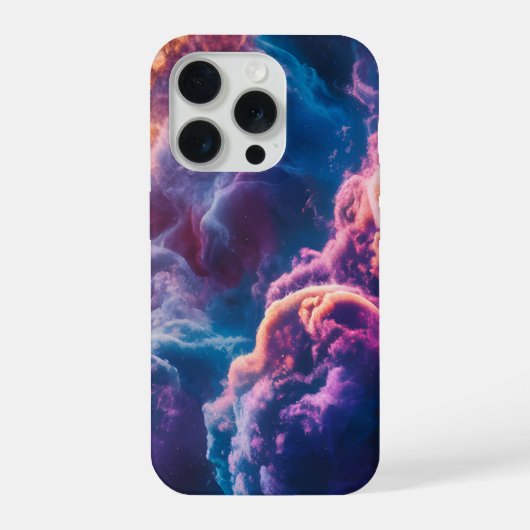 Abstract Space Nebula Art - Colorful IPhone Case Hülle (Rückseite)