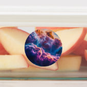Abstract Space Nebula Art - Colorful Labels Etiketten (Befestigt)