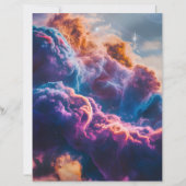 Abstract Space Nebula Art - Colorful Paper Sheet (Vorderseite)