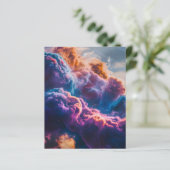Abstract Space Nebula Art - Colorful Sheet (Stehend Vorderseite)