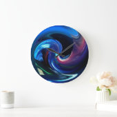 Abstract Spaceship Wall Clock Große Wanduhr (Zuhause)