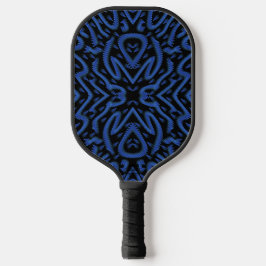 Abstract Spiny Crest Spiked In Blue Colors Pattern Pickleball Schläger