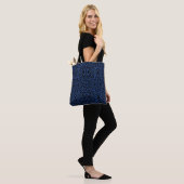 Abstract Spiny Crest Spiked In Blue Colors Pattern Tasche (Am Model)