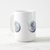 Abstract Spiral Brushstroke Vector - Meditative Pa Kaffeetasse (Vorderseite Links)