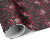 Abstract Splatter Dots Of Pinks And Reds Pattern  Geschenkpapier (Rolleneckpunkt)