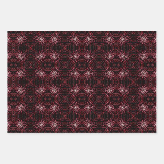 Abstract Splatter Dots Of Pinks And Reds Pattern Geschenkpapier Set (Vorderseite 2)