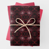Abstract Splatter Dots Of Pinks And Reds Pattern Geschenkpapier Set (Beispiel)