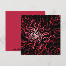 Abstract Splatter Dots Of Pinks And Reds Pattern Karte