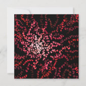 Abstract Splatter Dots Of Pinks And Reds Pattern Karte (Vorderseite)