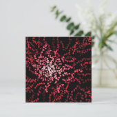 Abstract Splatter Dots Of Pinks And Reds Pattern Karte (Stehend Vorderseite)