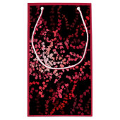 Abstract Splatter Dots Of Pinks And Reds Pattern Kleine Geschenktüte (Rückseite)