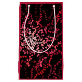 Abstract Splatter Dots Of Pinks And Reds Pattern Kleine Geschenktüte (Vorderseite)