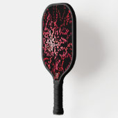 Abstract Splatter Dots Of Pinks And Reds Pattern Pickleball Schläger (Links)