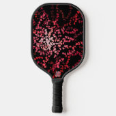 Abstract Splatter Dots Of Pinks And Reds Pattern Pickleball Schläger (Rückseite)