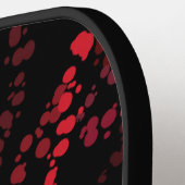 Abstract Splatter Dots Of Pinks And Reds Pattern Pickleball Schläger (Linke Seite)
