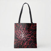 Abstract Splatter Dots Of Pinks And Reds Pattern Tasche (Vorderseite)