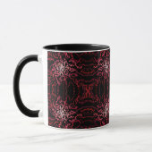 Abstract Splatter Dots Of Pinks And Reds Pattern Tasse (Links)