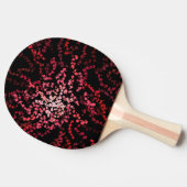 Abstract Splatter Dots Of Pinks And Reds Pattern Tischtennis Schläger (Seitenansicht)