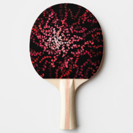 Abstract Splatter Dots Of Pinks And Reds Pattern Tischtennis Schläger