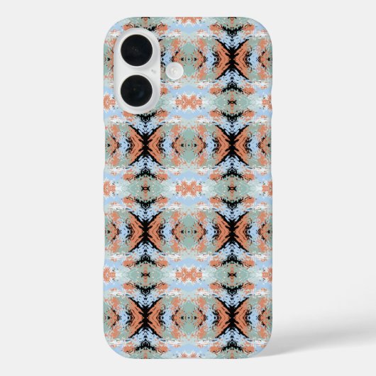 Abstract Split Ends Pattern And Soft Pastels Case-Mate iPhone Hülle (Rückseite)