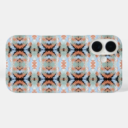 Abstract Split Ends Pattern And Soft Pastels Case-Mate iPhone Hülle (Rückseite (Horizontal))