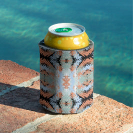 Abstract Split Ends Pattern And Soft Pastels Dosenkühler