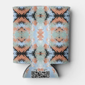 Abstract Split Ends Pattern And Soft Pastels Dosenkühler (Vorderseite)