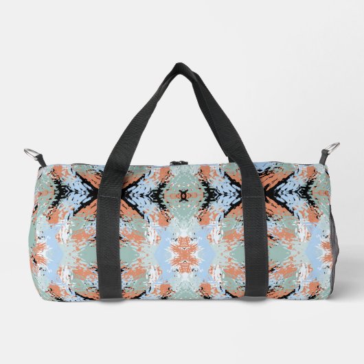 Abstract Split Ends Pattern And Soft Pastels Duffle Bag (Vorderseite)