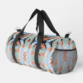 Abstract Split Ends Pattern And Soft Pastels Duffle Bag